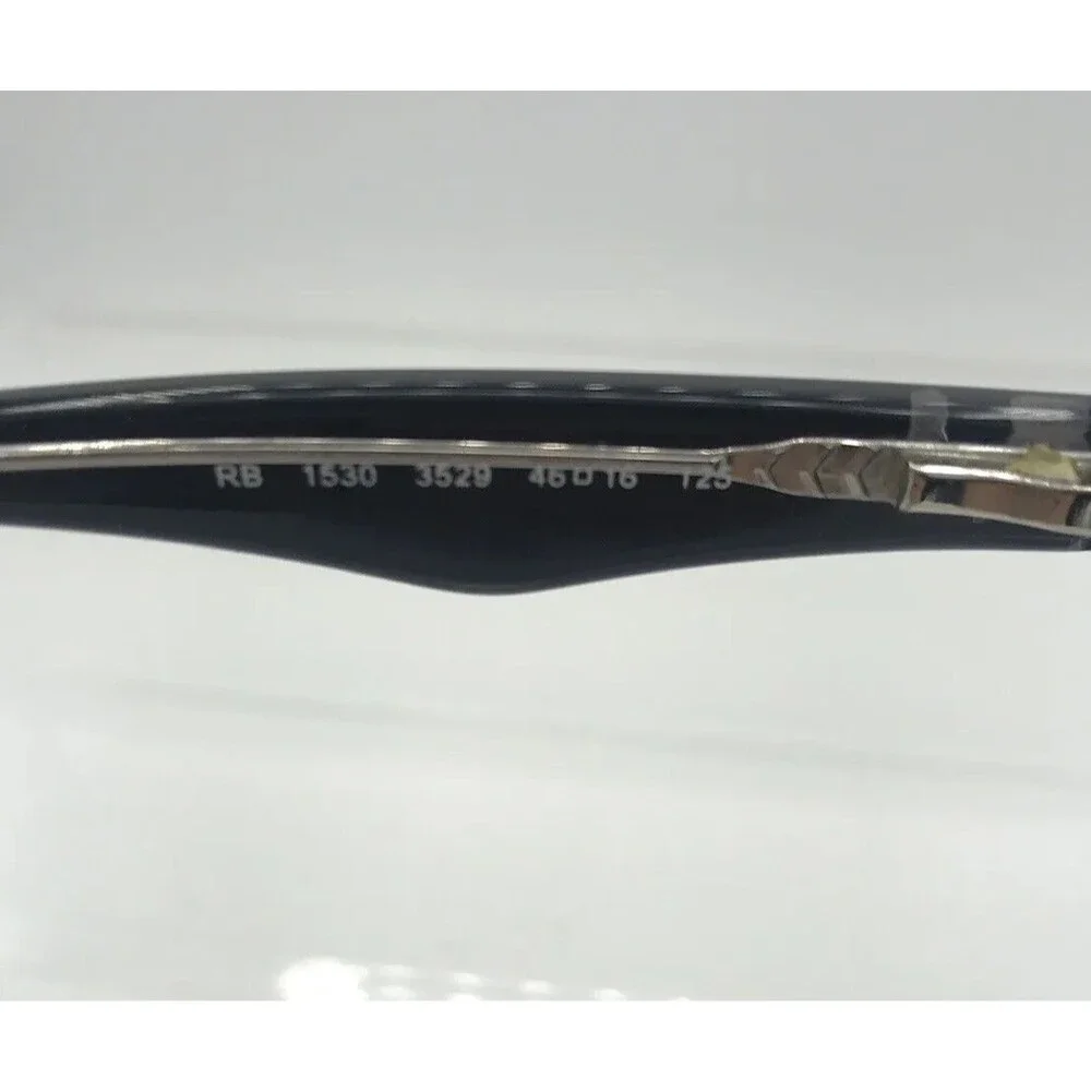 Ray-Ban Black on Transparent Eyeglass Frames 1530 3529 48-16 125 Teen Sz (11-13)